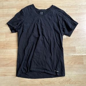 Calvin Klein Black V Neck (Medium) Tee Shirt
